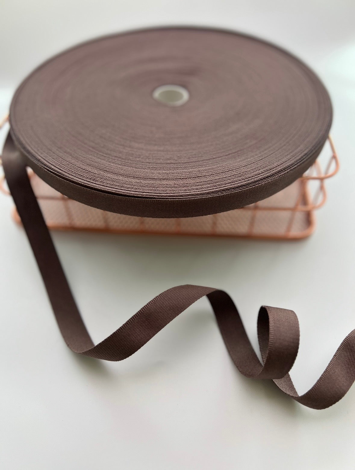Grossgrain Ribbon - 5/8" x 100 yds. Brown-1